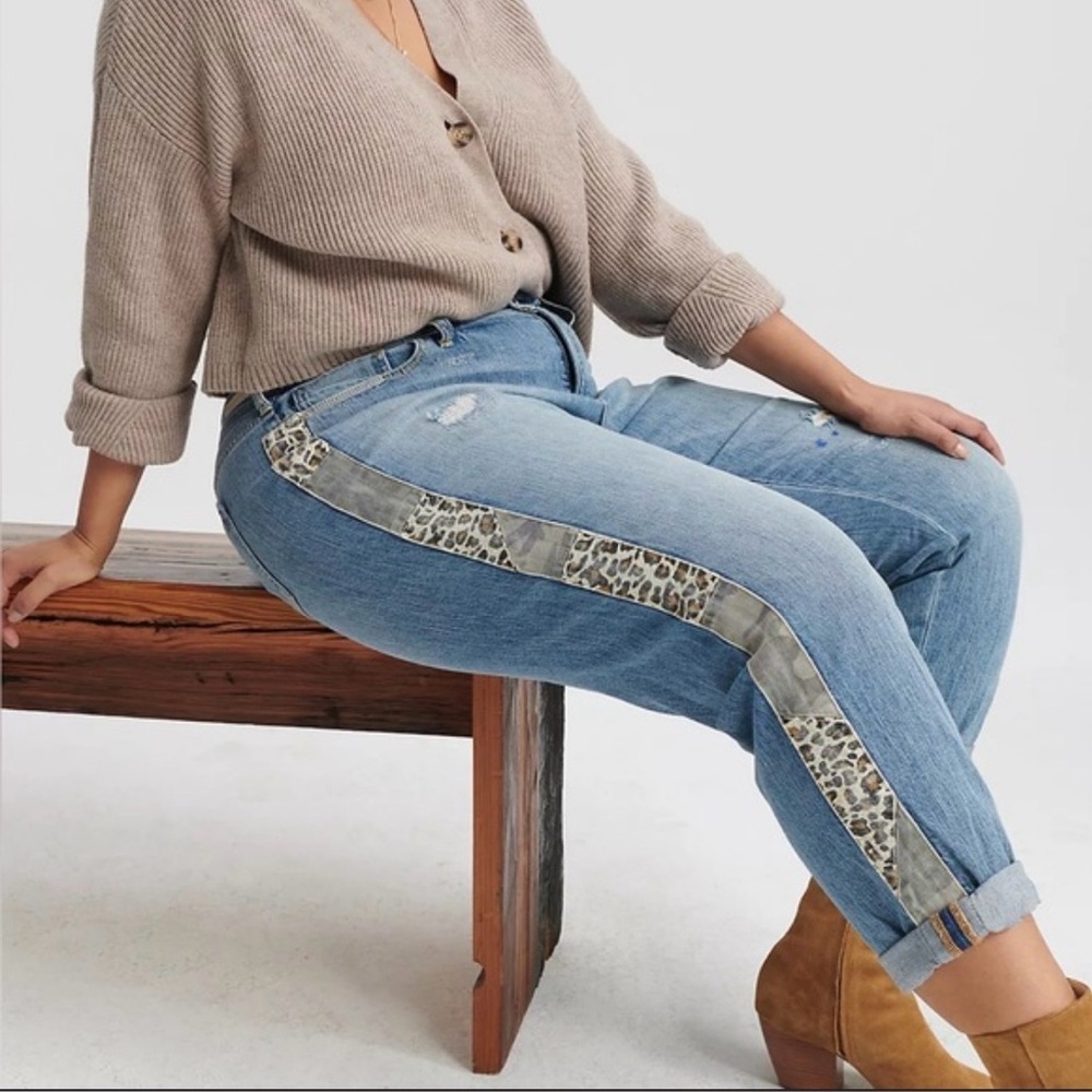 PIlcro Anthropologie Jeans Women's Size 32 Medium Wash Blue Slim Boyfriend Boho